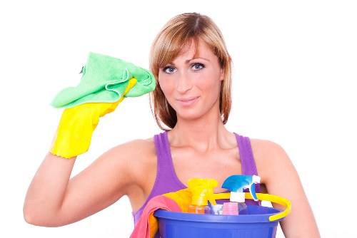 Communal entrance cleaning in a Tufnellpark apartment building