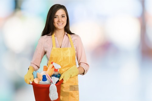 Freshly cleaned carpet in a local office or retail space